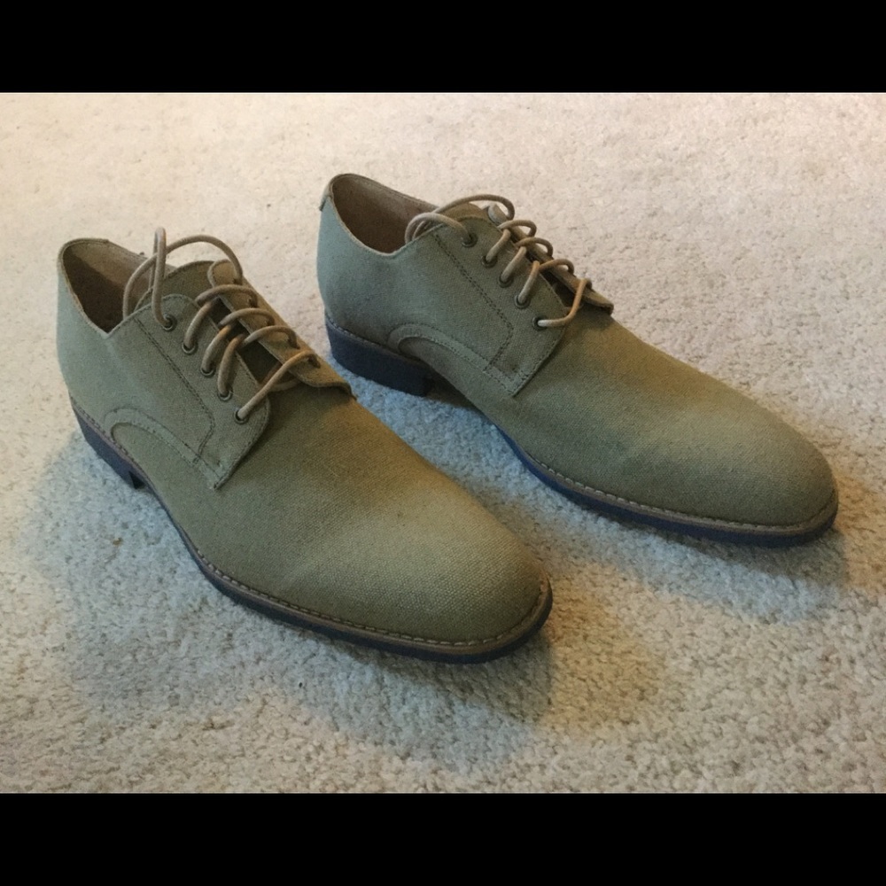 JD Fisk Tan Canvas Oxford Size 11